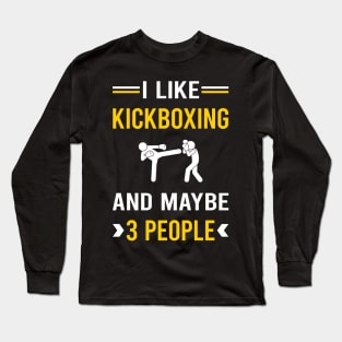 3 People Kickboxing Long Sleeve T-Shirt